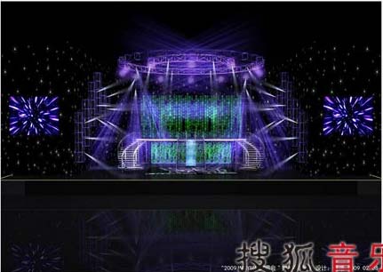 LED屏助阵李宇春演唱会 舞台奢华迷人