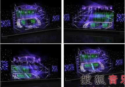 LED屏助阵李宇春演唱会 舞台奢华迷人
