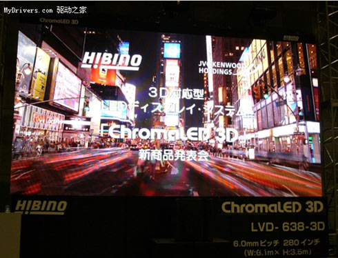 日企开发出全球最窄点距商用3D LED屏