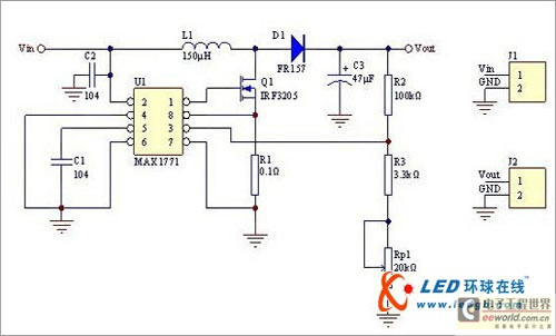 基于STC89C52/MAX1771的LED调光系统电路分析