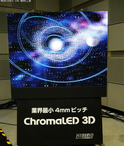 日企开发出全球最窄点距商用3D LED屏