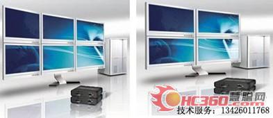 睿联嘉业立式多屏拼接广告展示(组图)