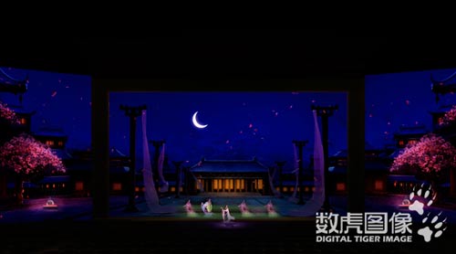数虎图像舞美设计现成都繁华历史底色