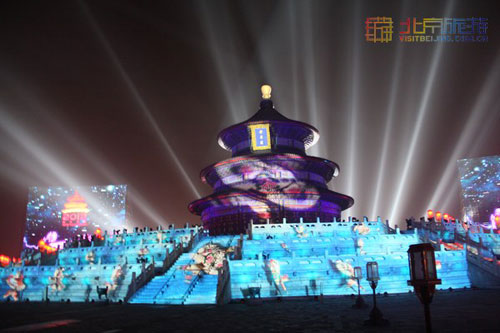 地理中国：2012新年倒计时 绚丽3D灯光秀