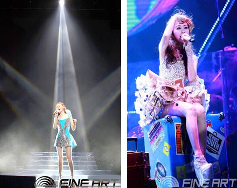 彩熠为张靓颖北京演唱会打造绚丽舞台