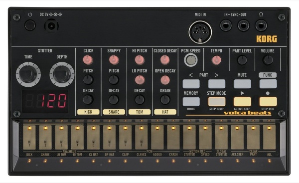 雅登中国推新KORG VOLCA 系列模拟合成器