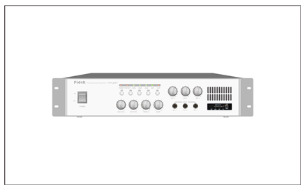 飞达公共广播系统新定压功放产品FPA-3501U（350W）粉墨登场
