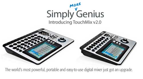 QSC 升级触控数字调音台 TouchMix 固件