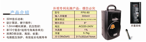 飞达一体化移动电瓶（拉杆）音响