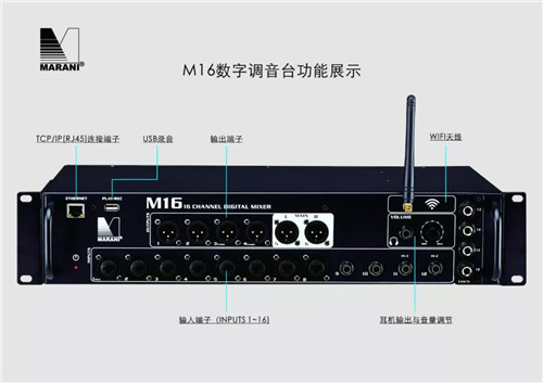 小身材大功能！MARANI推出机架式数字调音台M16/M28