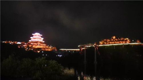 沙县史上最酷炫动感夜景上演 iBO倾情助力灯光秀