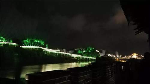 沙县史上最酷炫动感夜景上演 iBO倾情助力灯光秀