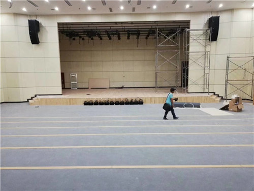 音王G110线阵列音箱入驻中铁三局集团第六公司多功能厅