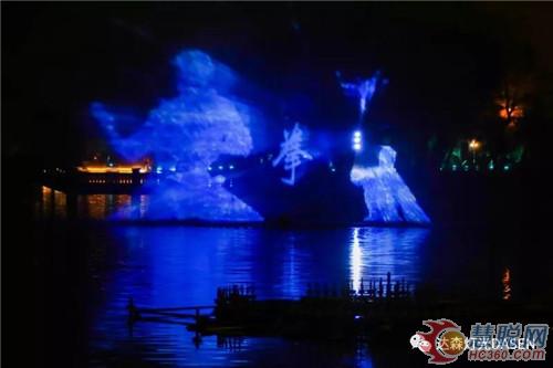 集成了七大模块，这波操作服了！江门玉湖3D喷泉投影灯光秀