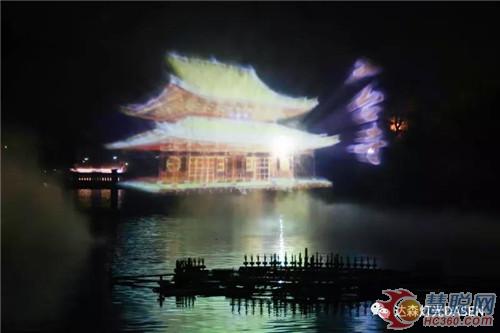 集成了七大模块，这波操作服了！江门玉湖3D喷泉投影灯光秀