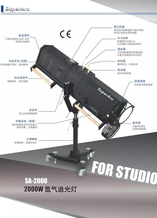歌玛器材携新品SuperArc 超弧氙气追光灯亮相GETshow