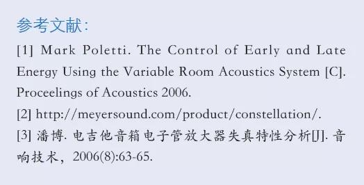 澳门威尼斯人剧院Constellation电声可变混响系统的使用
