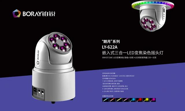 铂锐“朗月”系列多功能嵌入式摇头灯隆重发布!