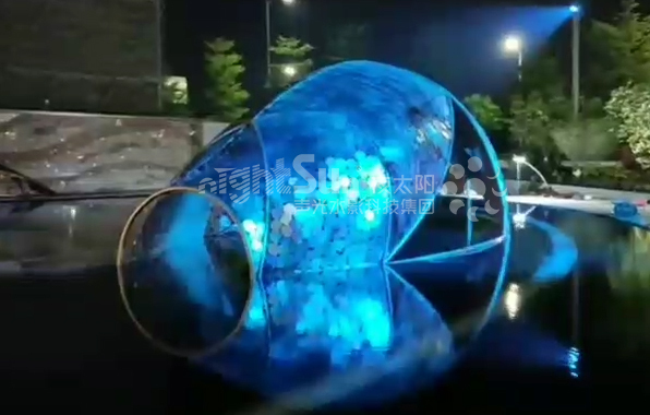 聚水为财，流水生财｜夜太阳水纹灯1招搞定建筑的灵动性！