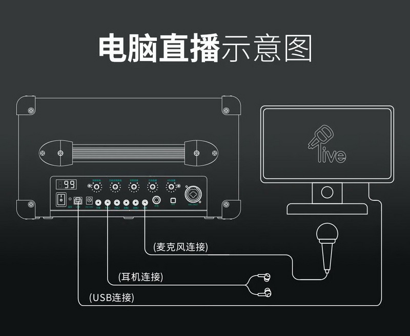 新品聚焦 ▎高性能WK-Y1直播音箱，燃爆直播黑科技—用声音征服世界