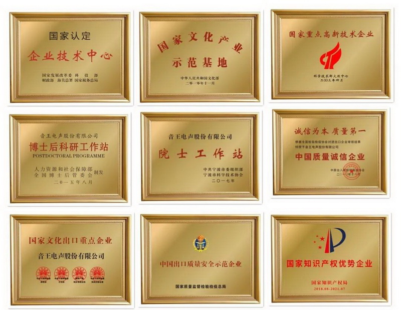 2020音王荣登全球专业音响与乐器行业225强第21位