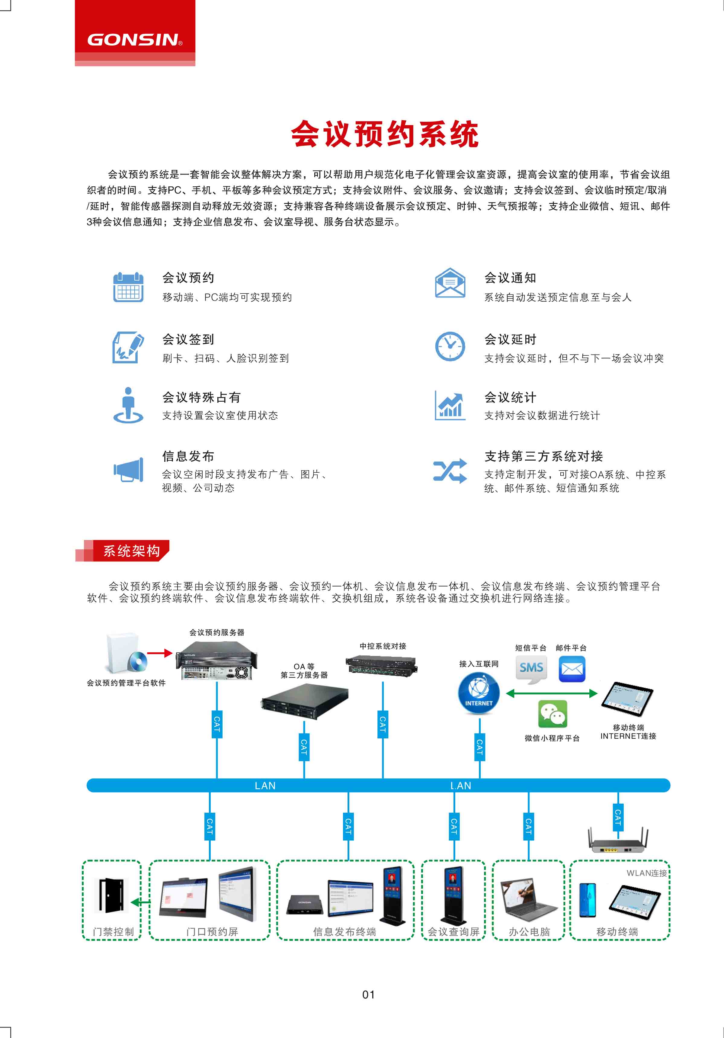 新品来袭！公信GONSIN会议预约系统如期而至