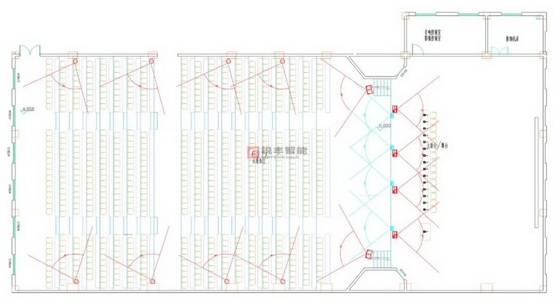 中共莲花县委党校全线扩声系统由锐丰智能”RF”品牌打造