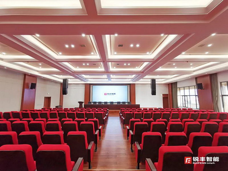 锐丰智能”RF”线阵列扬声器系统走进景德镇市人民政府