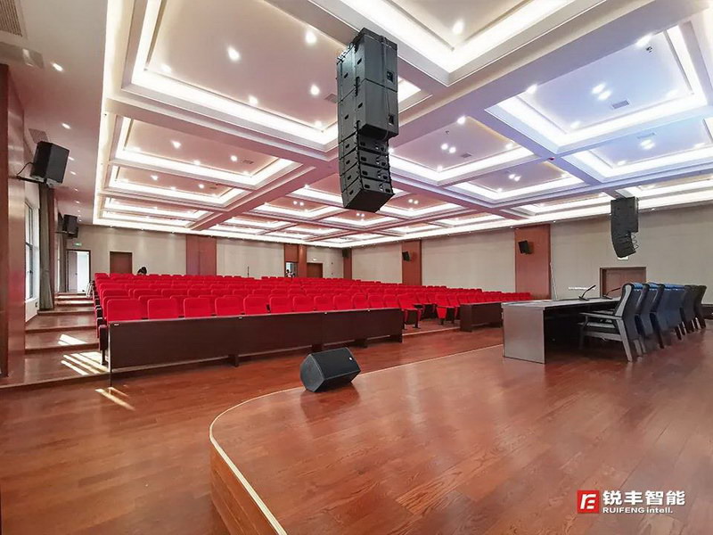 锐丰智能”RF”线阵列扬声器系统走进景德镇市人民政府