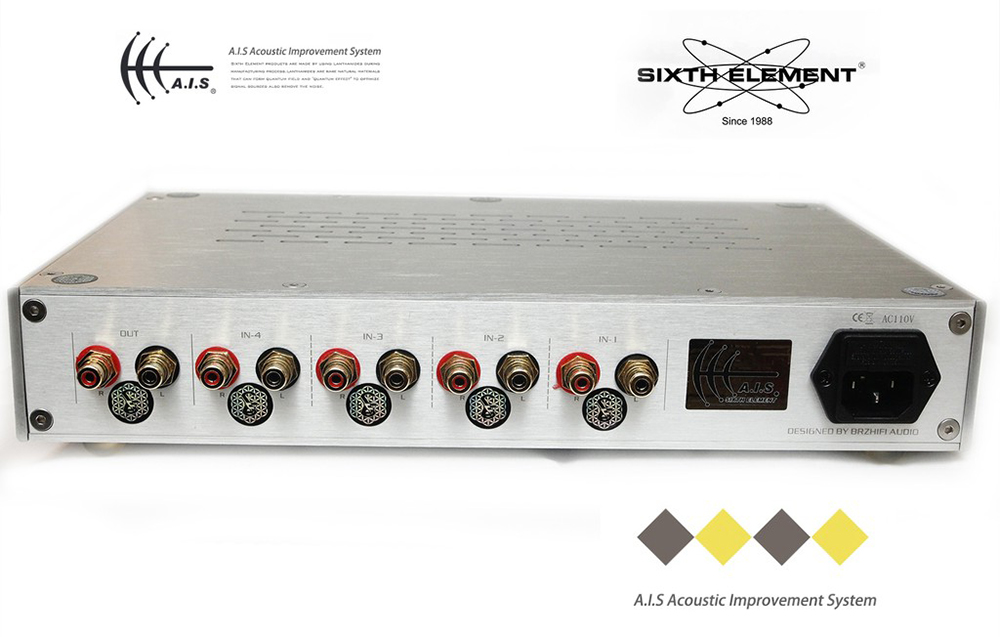 量子貼片貼好、貼滿 Sixth-Element PRE-6610Q 前級擴大機