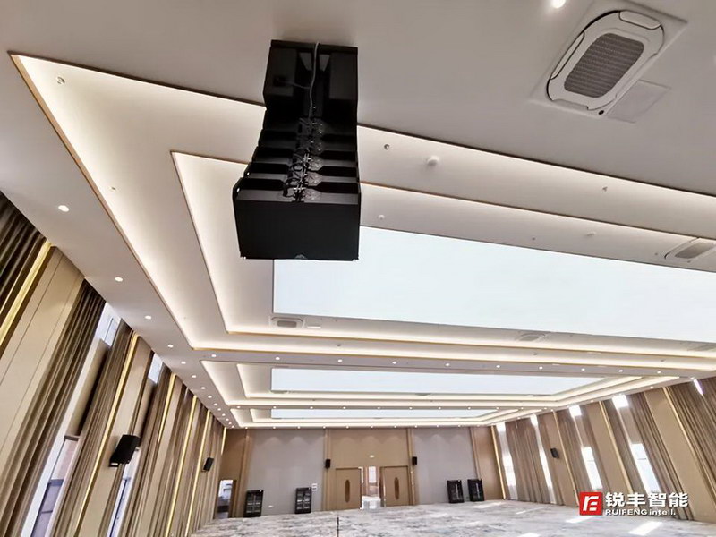 锐丰智能”RF”线阵列扬声器系统走进景德镇市人民政府