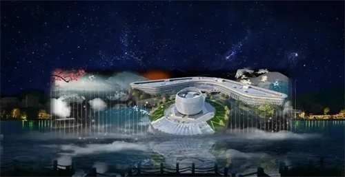 新疆可克达拉市《朱雀湖夜曲》，5D全息水舞秀打造伊犁最美夜景