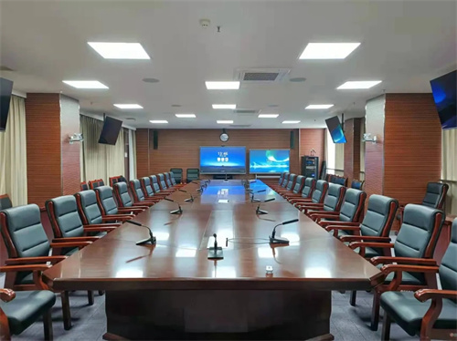 世界500强某能源集团多功能会议厅选用力卡WDC-903 Dante数字无线会议讨论系统