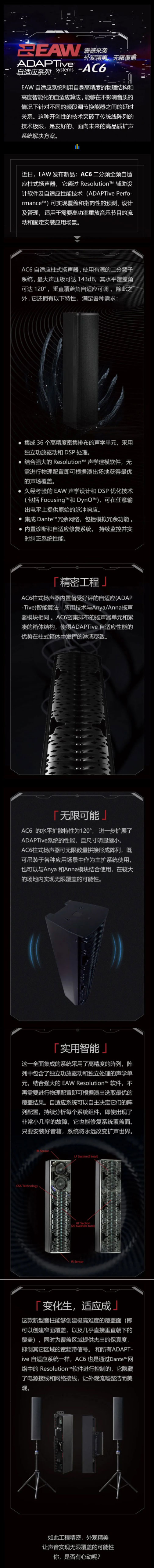 EAW推出新品—AC6，实现无限覆盖可能性