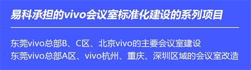 vivo全球总部 | 易科标准化会议解决方案入驻