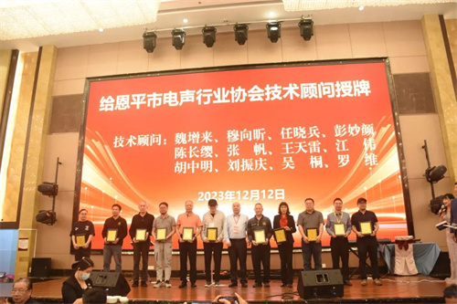 2023中国（恩平）国际演艺装备展览会招待会暨电声协会第五届理（监）事就职典礼圆满举办！