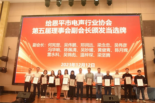 2023中国（恩平）国际演艺装备展览会招待会暨电声协会第五届理（监）事就职典礼圆满举办！
