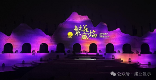 建业显示以创新科技助力武汉花博汇《知音花月夜》沉浸式光影秀