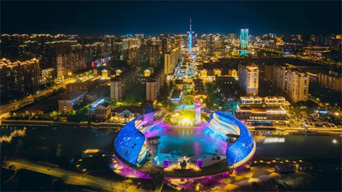 江苏盐城新地标“串场之眼”璀璨启幕，筑梦灯光点亮城市发展之光！
