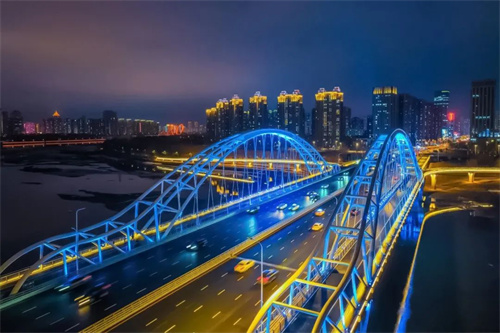 夜太阳助力南京桥变“星”桥，沈阳夜景再升级！