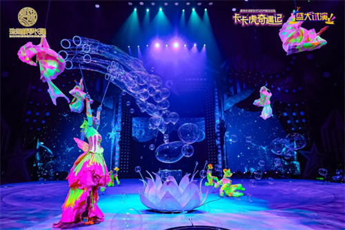 浩洋灯光闪耀珠海长隆卡卡剧场《卡卡虎奇遇记》