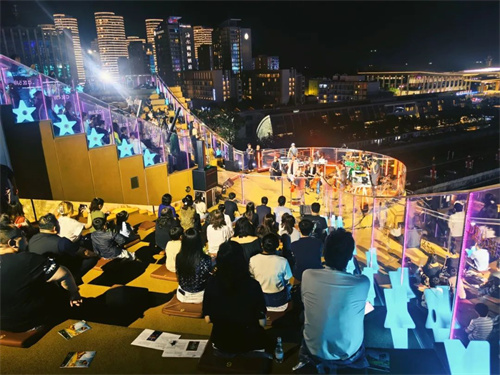 世界经典·樂藥共生！EAW自适应扬声器AC6破浪Sky Bowl，邀您共赏青岛音药周开幕音乐会