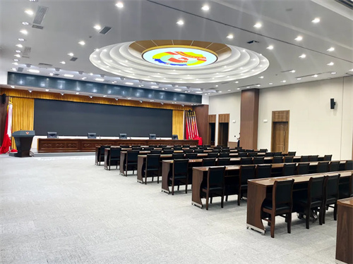 夜太阳助力太原市政协报告厅，嵌入式灯光彰显现代科技与庄重 